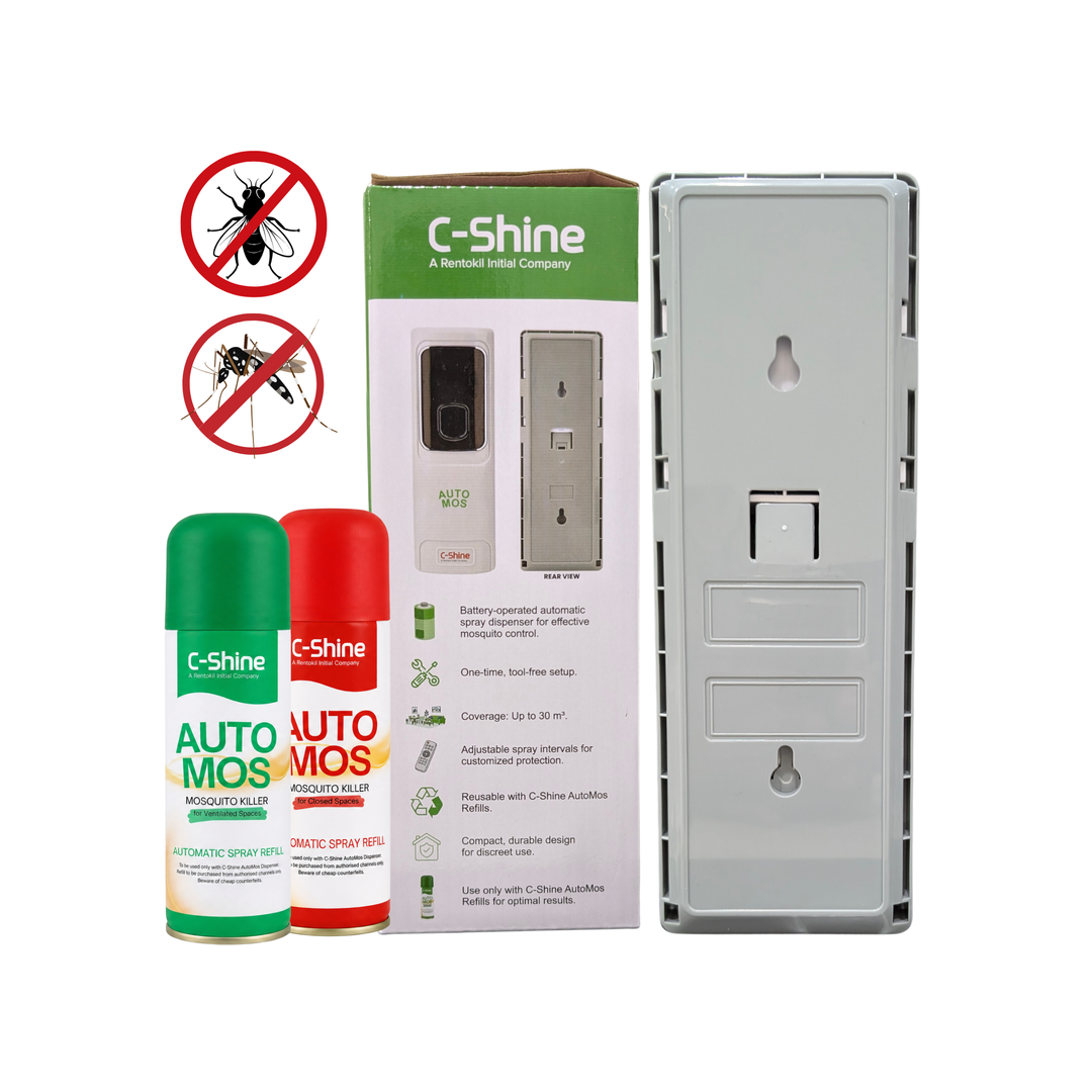AutoMos Automatic Fly & Mosquito Killer Dispenser  90 Days Continuous Protection