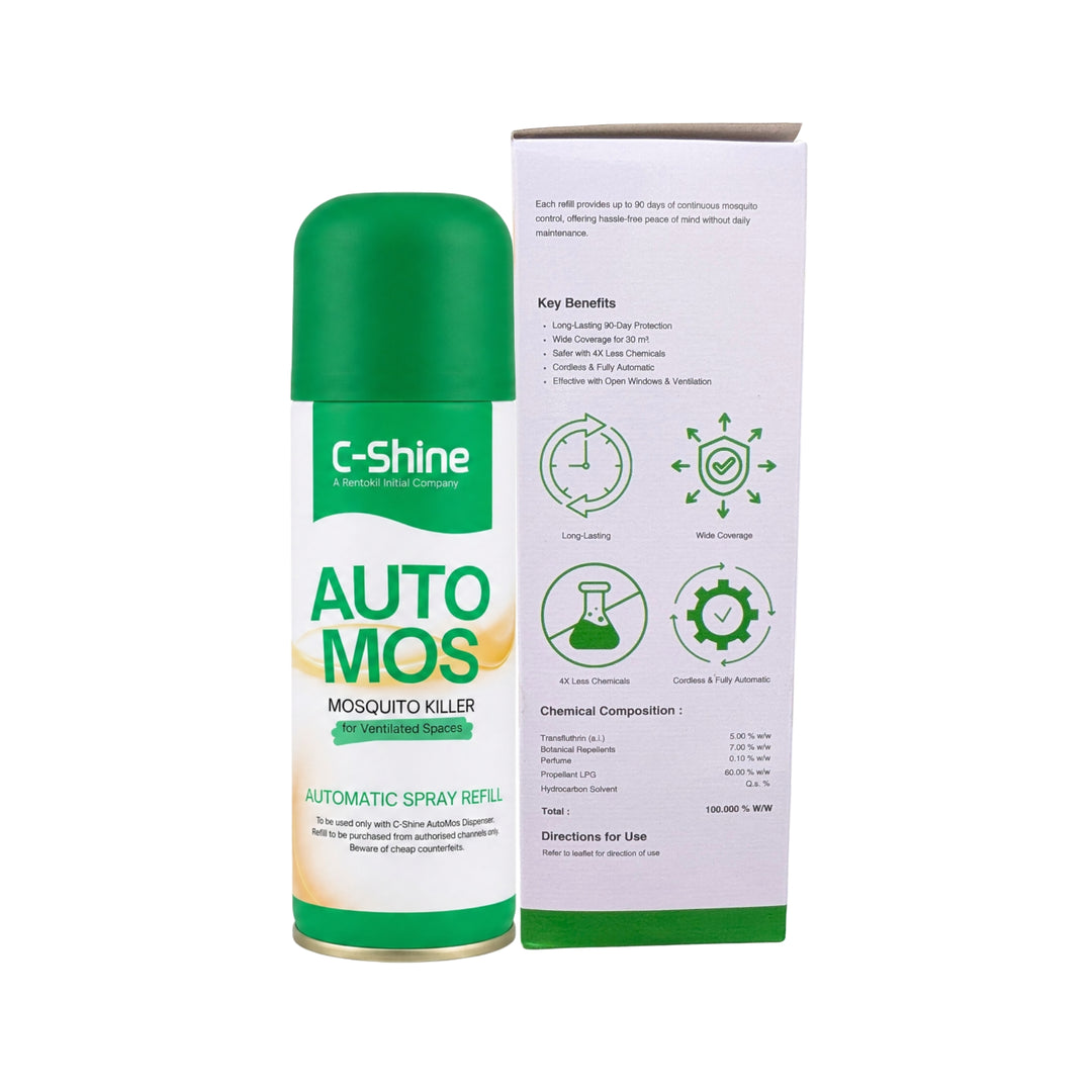AutoMos Mosquito Spray Refill 250 ML | 90-Day Mosquito Protection